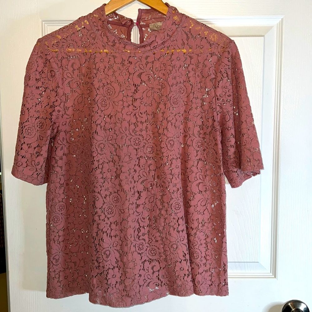 LOFT Outlet Lace Top (M)